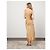 Autre Marque Voz Gold Silk Double V Tie Dye Maxikleid Golden - Ansicht 2