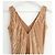 Autre Marque Voz Gold Silk Double V Tie Dye Maxikleid Golden - Ansicht 4