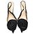 Blumarine Denim Slingback Pumps mit Blumenapplikation Dunkelgrün - Ansicht 2