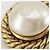 Orecchini a clip Chanel placcati oro con perle finte - vista 10