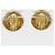 Orecchini a clip Chanel placcati oro con perle finte - vista 3
