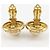Orecchini a clip Chanel placcati oro con perle finte - vista 5