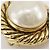 Orecchini a clip Chanel placcati oro con perle finte - vista 9