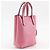 Borsa Salvatore Ferragamo Gancini Rosa - vista 3
