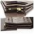 Cartera Louis Vuitton Portefeuille Sarah Long en lona Damier marrón - vista 9
