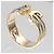 Anello Cartier 2C tricolore - vista 3