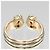 Anello Cartier 2C tricolore - vista 5