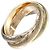 Anello Cartier Trinity in oro rosa bianco e giallo 18K