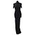 Balenciaga Vestido largo de modal negro