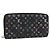LOUIS VUITTON Monogram Multicolor Zippy Wallet Black M60243 LV Auth BA12982 Nero