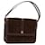 Borsa a Spalla GIVENCHY Scamoso Marrone Oro Auth bs35122 D'oro