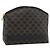 Céline Pochette CELINE Macadam Canvas PVC Pelle Nera Oro Auth am11653A Nero D'oro