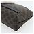 Céline Pochette CELINE Macadam Canvas PVC Pelle Nera Oro Auth am11653A Nero D'oro - vista 7