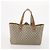 Borsa Tote GUCCI GG Supreme Web Sherry Line PVC 4 Set Beige Marrone Auth 178835 - vista 21