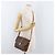 Céline Borsa a tracolla CELINE Macadam Canvas PVC Pelle Marrone Oro Auth BA12811 D'oro - vista 27