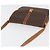 Céline Borsa a tracolla CELINE Macadam Canvas PVC Pelle Marrone Oro Auth BA12811 D'oro - vista 6
