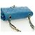 CHANEL Matelasse23 Chain Shoulder Bag Lamb Skin Blue Gold CC Auth 178769V D'oro - vista 6