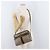 Borsa GUCCI GG Supreme Web Sherry Line PVC Beige Oro 24 02 005 Auth BA12706 D'oro - vista 25