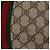 Borsa GUCCI GG Supreme Web Sherry Line PVC Beige Oro 24 02 005 Auth BA12706 D'oro - vista 9