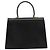 Borsa a mano Salvatore Ferragamo Gancini in pelle nera e oro Auth 181150 Nero D'oro - vista 2
