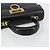 Borsa a mano Salvatore Ferragamo Gancini in pelle nera e oro Auth 181150 Nero D'oro - vista 7