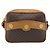 Céline Borsa a Spalla CELINE Macadam Canvas PVC Pelle Marrone Oro Auth 180579A D'oro - vista 13