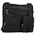 Borsa a Spalla PRADA Nylon Nero Argento Auth 180848