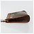 Céline Clutch CELINE in tela Macadam PVC Pelle Marrone Oro Auth ka4359 D'oro - vista 4