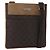 Borsa a Spalla GUCCI GG Canvas Marrone Scuro Argento 27639 Auth 178318A