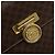 Céline Borsa a mano Medallion in tela Macadam CELINE PVC Pelle Marrone Oro Auth 180312A D'oro - vista 17