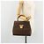 Céline Borsa a mano Medallion in tela Macadam CELINE PVC Pelle Marrone Oro Auth 180312A D'oro - vista 24