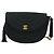 Borsa a tracolla CHANEL Half Moon Chain in raso nero e oro CC autentica 179055SAV D'oro - vista 13