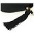 Borsa a tracolla CHANEL Half Moon Chain in raso nero e oro CC autentica 179055SAV D'oro - vista 19
