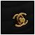 Borsa a tracolla CHANEL Half Moon Chain in raso nero e oro CC autentica 179055SAV D'oro - vista 20