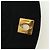 Borsa a tracolla CHANEL Half Moon Chain in raso nero e oro CC autentica 179055SAV D'oro - vista 22