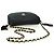 Borsa a tracolla CHANEL Half Moon Chain in raso nero e oro CC autentica 179055SAV D'oro - vista 7