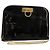 Salvatore Ferragamo Gancini Chain Bag Pelle vernice Nero Oro Auth bs35209 D'oro