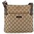 Borsa a Spalla GUCCI GG Canvas Beige Argento 122793 Auth 181168 - vista 13
