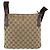 Borsa a Spalla GUCCI GG Canvas Beige Argento 122793 Auth 181168 - vista 2