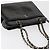 CHANEL Borsa a mano Matelasse con catena in pelle vernice nera argento CC Auth bs35206 Nero - vista 6