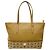 Borsa shopper tote MCM Wilder in pelle beige e pelle Visetos