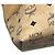 Borsa shopper tote MCM Wilder in pelle beige e pelle Visetos - vista 11