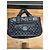 Chanel Borsa Tote in Nylon Trapuntato Nero - vista 12