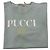 Emilio Pucci Logo T-Shirt aus Baumwolle, Hellblau