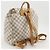 Louis Vuitton Speron Rucksack aus Damier Azur Canvas Weiß - Ansicht 3