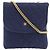 Pochette Chanel Navy Chain Azul marino