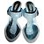 Le Silla Sandali Blue Crystal Embellished