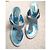 Le Silla Sandali Blue Crystal Embellished - vista 7