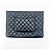 Pochette Chanel O Case Camellia Caviar Small Nero - vista 2