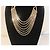 Autre Marque Collana multifilo UNOAERRE in bronzo placcato oro e placcato argento D'oro - vista 8